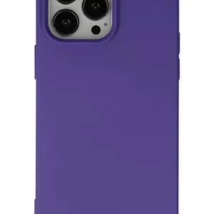 Newface İphone 14 Pro Kılıf Nano İçi Kadife Silikon - Mor