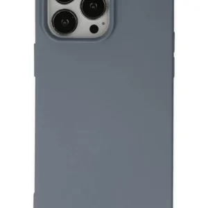 Newface İphone 14 Pro Kılıf Nano İçi Kadife Silikon - Gri