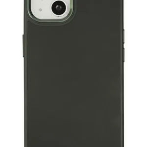 Newface İphone 14 Plus Kılıf Asya Deri Silikon - Koyu Yeşil