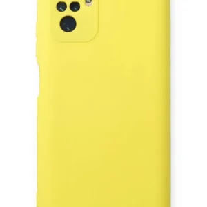 Newface Xiaomi Redmi Note 10 Kılıf Nano İçi Kadife Silikon - Sarı