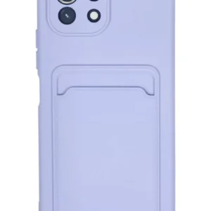 Newface Xiaomi Mi 11 Kılıf Kelvin Kartvizitli Silikon - Lila