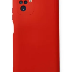 Newface Xiaomi Redmi Note 10 Kılıf Nano İçi Kadife Silikon - Kırmızı