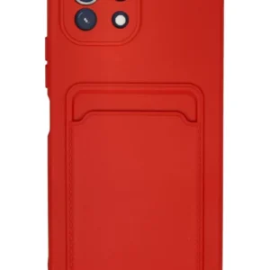 Newface Xiaomi Mi 11 Kılıf Kelvin Kartvizitli Silikon - Kırmızı