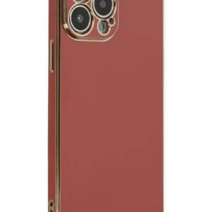 Newface İphone 14 Pro Max Kılıf Volet Silikon - Kırmızı