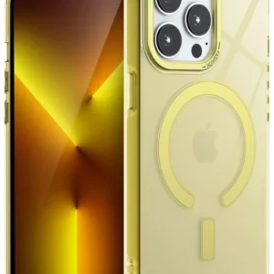 Newface İphone 14 Pro Kılıf Troy Magsafe Kapak - Sarı