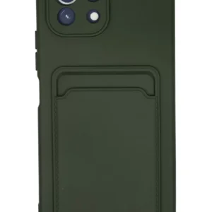 Newface Xiaomi Mi 11 Kılıf Kelvin Kartvizitli Silikon - Koyu Yeşil