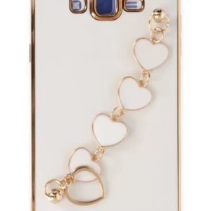 Newface Samsung Galaxy J7 Kılıf Esila Silikon - Beyaz