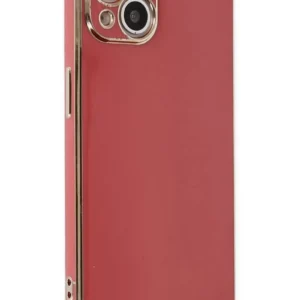 Newface İphone 14 Kılıf Volet Silikon - Kırmızı