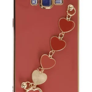 Newface Samsung Galaxy J7 Kılıf Esila Silikon - Kırmızı