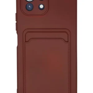 Newface Xiaomi Mi 11 Kılıf Kelvin Kartvizitli Silikon - Bordo