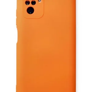 Newface Xiaomi Redmi Note 10 Kılıf Nano İçi Kadife Silikon - Turuncu