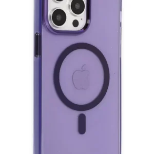 Newface İphone 14 Pro Max Kılıf Tron Şeffaf Magsafe Kapak - Derin Mor