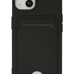 Newface İphone 14 Plus Kılıf Kelvin Kartvizitli Silikon - Siyah