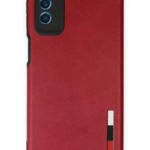 Newface Samsung Galaxy M52 5g Kılıf Loop Deri Silikon - Kırmızı