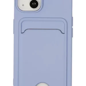 Newface İphone 14 Plus Kılıf Kelvin Kartvizitli Silikon - Lila