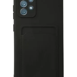 Newface Samsung Galaxy A72 Kılıf Kelvin Kartvizitli Silikon - Siyah