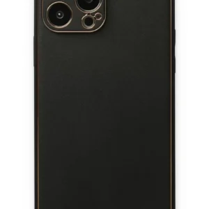 Newface İphone 14 Pro Kılıf Coco Deri Silikon Kapak - Siyah