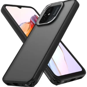 Newface Xiaomi Redmi 12c Kılıf Elegant Kapak - Siyah