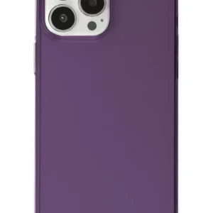 Newface İphone 14 Pro Max Kılıf Pc Sert Şeffaf Kapak - Mor