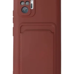 Newface Xiaomi Redmi Note 10 Pro Kılıf Kelvin Kartvizitli Silikon - Bordo