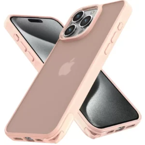 Newface İphone 15 Pro Max Kılıf Elegant Kapak - Pudra