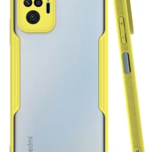 Newface Xiaomi Redmi Note 10 Pro Kılıf Platin Silikon - Sarı