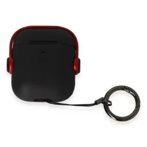 Newface Airpods 2 (2.nesil) Cool Kılıf - Siyah-kırmızı