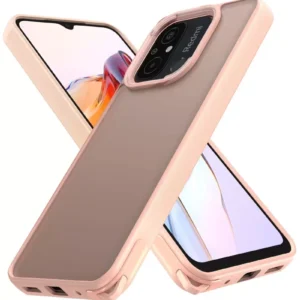 Newface Xiaomi Redmi 12c Kılıf Elegant Kapak - Pudra