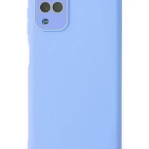 Newface Samsung Galaxy A22 Kılıf Lansman Glass Kapak - Mavi