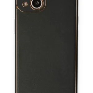 Newface İphone 14 Plus Kılıf Coco Deri Silikon Kapak - Siyah