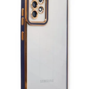 Newface Samsung Galaxy A53 5g Kılıf Liva Lens Silikon - Mavi