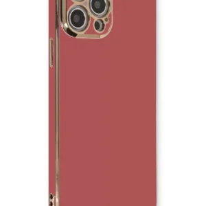 Newface İphone 12 Pro Kılıf Volet Silikon - Kırmızı