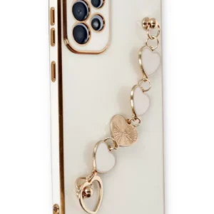 Newface Samsung Galaxy A33 5g Kılıf Esila Silikon - Beyaz