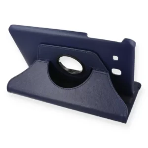 Newface Samsung Galaxy T560 Tab E 9.7 Kılıf 360 Tablet Deri Kılıf - Lacivert