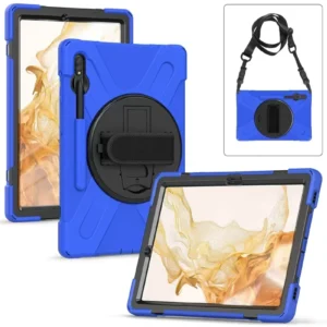 Newface Samsung Galaxy T737 Tab S7 Fe 12.4 Kılıf Amazing Tablet Kapak - Mavi