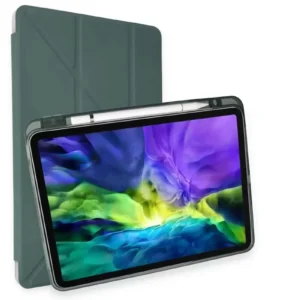Newface İpad Pro 11 (2018) Kılıf Kalemlikli Mars Tablet Kılıfı - Koyu Yeşil