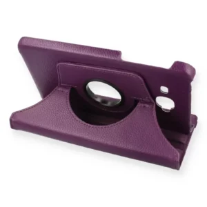 Newface Samsung Galaxy T280 Tab A 7 Kılıf 360 Tablet Deri Kılıf - Mürdüm