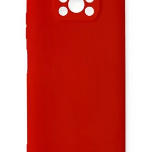 Newface Xiaomi Pocophone X3 Kılıf Nano İçi Kadife Silikon - Kırmızı