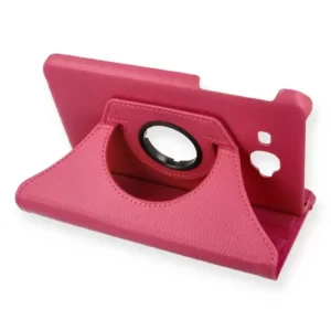 Newface Samsung Galaxy T280 Tab A 7 Kılıf 360 Tablet Deri Kılıf - Pembe