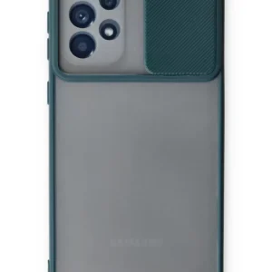 Newface Samsung Galaxy A53 5g Kılıf Palm Buzlu Kamera Sürgülü Silikon - Yeşil