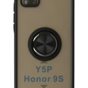 Newface Huawei Y5p Kılıf Montreal Yüzüklü Silikon Kapak - Siyah