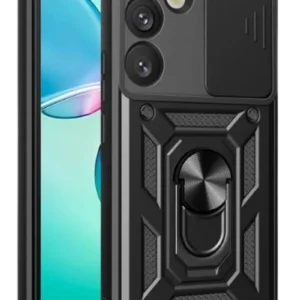 Newface Samsung Galaxy S25 Kılıf Pars Lens Yüzüklü Silikon - Siyah