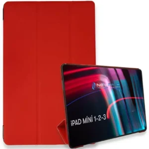 Newface İpad Mini 3 Kılıf Tablet Smart Kılıf - Kırmızı