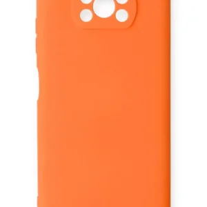 Newface Xiaomi Pocophone X3 Kılıf Nano İçi Kadife Silikon - Turuncu