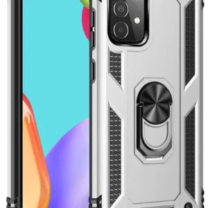 Newface Samsung Galaxy A33 5g Kılıf Sofya Yüzüklü Silikon Kapak - Gümüş