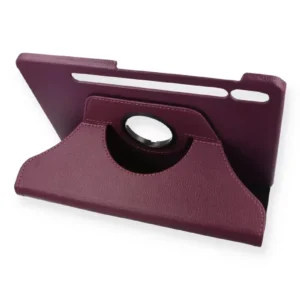 Newface Samsung Galaxy T860 Tab S6 10.5 Kılıf 360 Tablet Deri Kılıf - Mürdüm