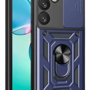 Newface Samsung Galaxy S25 Kılıf Pars Lens Yüzüklü Silikon - Lacivert