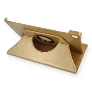 Newface Samsung Galaxy T500 Tab A7 10.4 Kılıf 360 Tablet Deri Kılıf - Gold