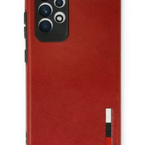 Newface Samsung Galaxy A33 5g Kılıf Loop Deri Silikon - Kırmızı