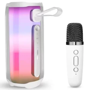 Newface Pluse 5 Mikrofonlu Rgb Kablosuz Hoparlör - Beyaz